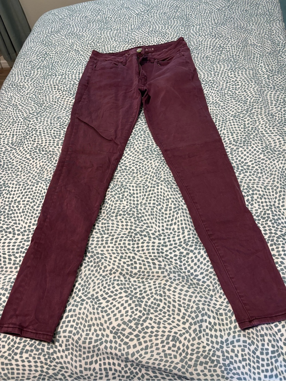 Agolde Women's Skinny Jeans in Wine